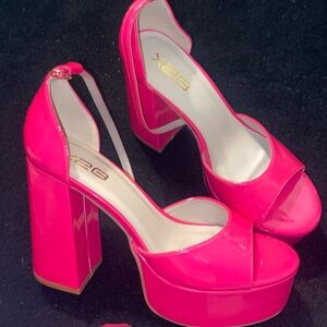 Hot Pink Platform Heels